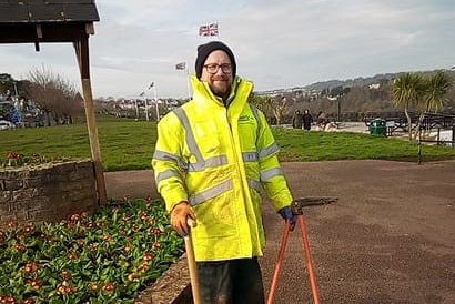 Portrait image of Charles Hopton, gardener at SWISCo